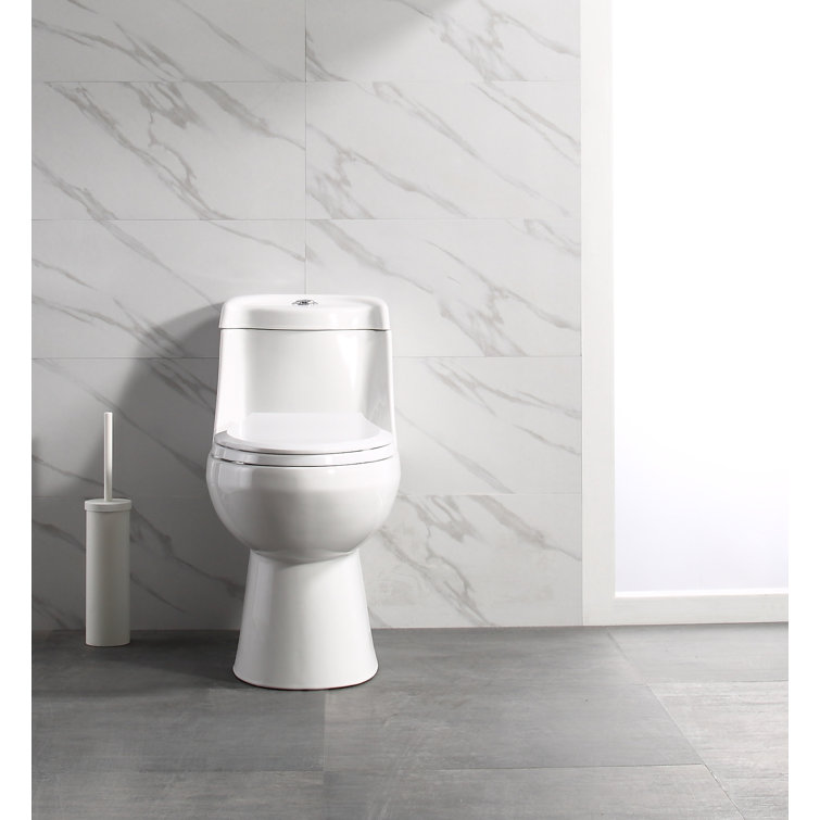 Latitude Run® Mifflinburg DualFlush Elongated OnePiece Toilet (Seat